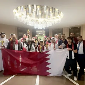طلاب قطريون يحصدون مراكز متقدمة في البطولة العربية الخامسة عشرة للروبوت بالأردن