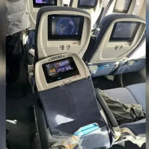 رجل علق في صندوق أمتعة الطائرة.. صور من رحلة رعب على متن بوينغ