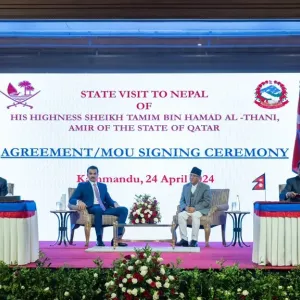 سمو الأمير ورئيس وزراء نيبال يشهدان التوقيع على اتفاقيات ومذكرات تفاهم