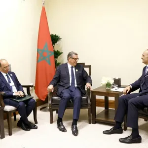 أخنوش يجري مباحثات مع رئيس الوزراء الأردني على هامش مؤتمر البحر الميت