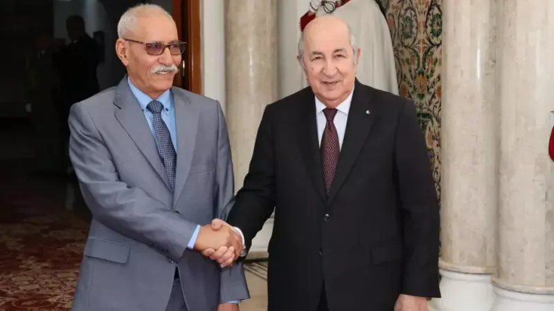 رئيس الجمهورية يستقبل نظيره الصحراوي (فيديو)