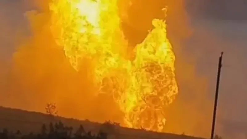 بالفيديو.. نشوب حريق في مزرعة بولاية السيب