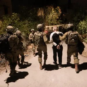 ‏قوات الاحتلال تعتقل (35) فلسطينيا من الضفة وارتفاع حصيلة المعتقلين إلى (6255) معتقلا