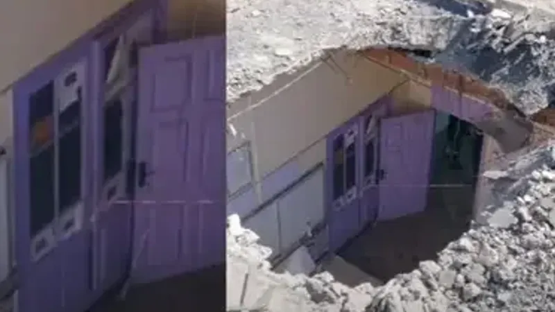 ضجة في الجزائر إثر انهيار سقف مدرسة على رؤوس تلاميذ