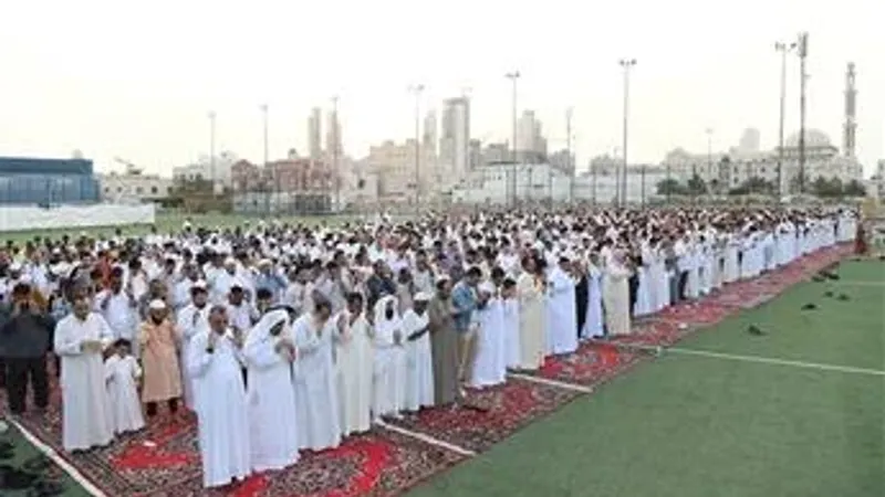 جموع المصلين أدوا صلاة العيد بمختلف المساجد والمصليات
