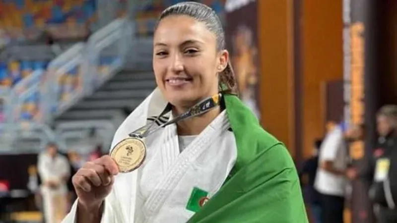الجزائرية أمينة بلقاضي تحرز برونزية في بطولة غراند سلام في الجيدو طاجاكستان 2024