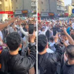 شاهد.. مقيمون مصريون يرقصون احتفالا بعيد الأضحى في حي منفوحة بالرياض