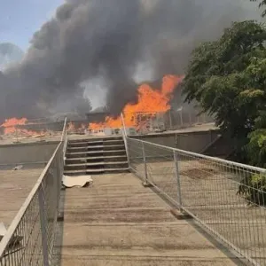 فيديو | حريق هائل يمتد لمتحف إسرائيل في القدس