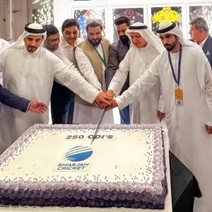 «الشارقة للكريكيت» يحتفل بـ «الصدارة 250»