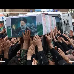 مشاهد من الجنازة المهيبة للرئيس الإيراني ومرافقيه بحضور الآلاف في طهران