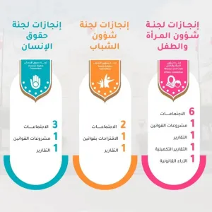 11 اجتماع للجان «المرأة والطفل» و«الشباب» و«حقوق الانسان» بمجلس الشورى خلال الدور الثاني