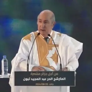 #المترشح_تبون من جانت : إنه من دواعي الفخر والإعتزاز أن أكون بينكم اليوم.. "أنتم حراس هذا الوطن"