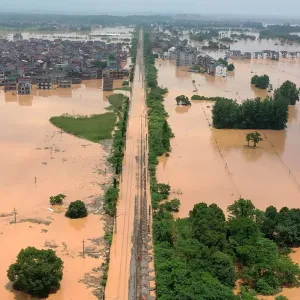 فيضانات في الصين تخلف قتلى ومفقودين