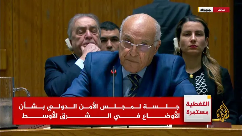 وزير خارجية #الجزائر أمام مجلس الأمن: الفلسطينيون لهم الحق التاريخي في تأسيس دولتهم #حرب_غزة #الأخبار