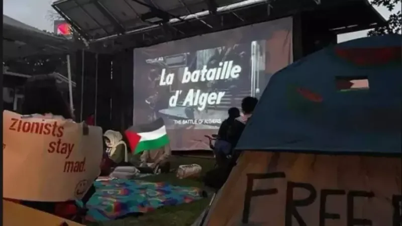 فيلم "معركة الجزائر" يشارك في احتجاجات بجامعات الأمريكية