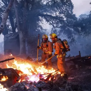 حرائق الغابات تلتهم أكثر من 12 ألف فدان في كاليفورنيا (صور)