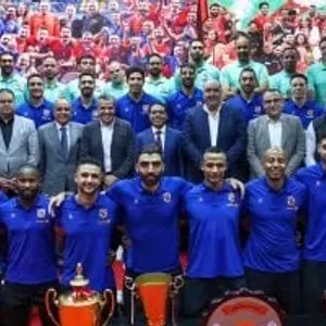 الأهلى يكرم "رجال الكرة الطائرة" بعد الموسم التاريخى