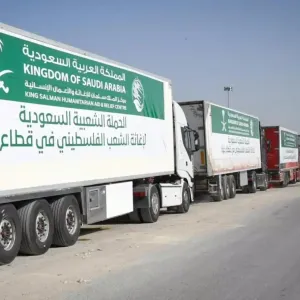 5.842 طن مساعدات لقطاع غزة مُنذ بداية الحملة السعودية لإغاثة فلسطين