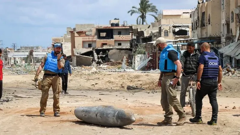 الأمم المتحدة تحذر من خطر القنابل غير المنفجرة جراء عدوان الاحتلال على غزة