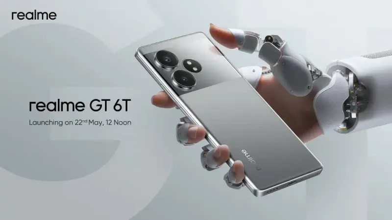 إعلان تشويقي يؤكد موعد الإعلان عنRealme GT 6T ويكشف عن تصميم الهاتف