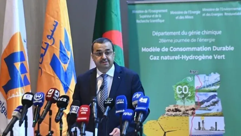عرقاب: الجزائر تعمل على تجسيد مشروع الممر الجنوبي للهيدروجين بشراكة أوروبية لربط القارتين