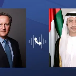 هاتفياً.. عبدالله بن زايد يبحث تطورات المنطقة مع وزير الخارجية البريطاني