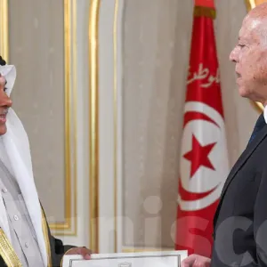قيس سعيد يلتقي سفير مملكة البحرين