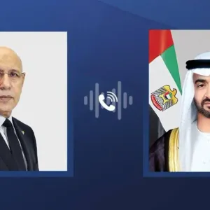 محمد بن زايد يهنئ محمد ولد الشيخ الغزواني بإعادة انتخابه رئيساً لموريتانياً