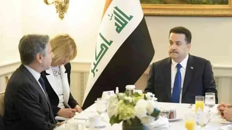 السوداني لبلينكن: اتفاقية الإطار الإستراتيجي تمثل خارطة طريق لتطوير العلاقات بين بغداد وواشنطن