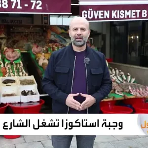 وجبة استاكوزا تشغل الشارع التركي