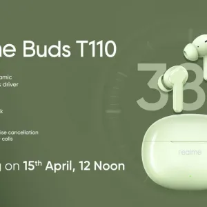 Realme تستعد لكشف النقاب عن سماعة Realme Buds T110 في 15 من أبريل