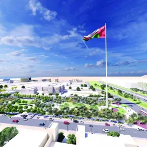 بلدية مسقط تكشف النقاب عن أعلى سارية علم ضمن مشروع ساحة الخوير