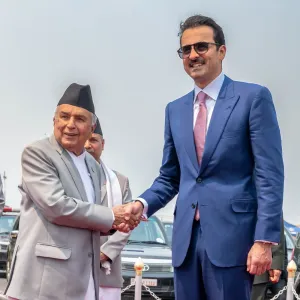 سمو الأمير يغادر نيبال