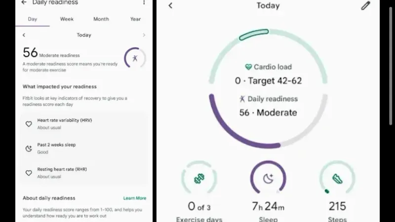 شركة Fitbit تطرح درجة الاستعداد اليومية المجانية والمحدثة للساعات وأجهزة التتبع