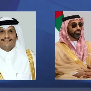 رئيس مجلس الوزراء القطري يستقبل طحنون بن زايد