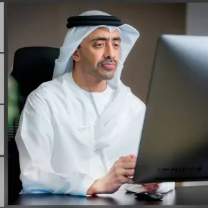 رئاسة الشيخ عبدالله بن زايد لاجتماع اللجنة التنفيذية لصندوق أبوظبي للتنمية في بداية عام 2024