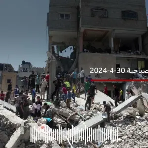 غزة اليوم(30 -4-2024): غارات جوية على النصيرات ورفح جنوبا وقصف بالمسيرات  على عدة أحياء بمدينة غزة