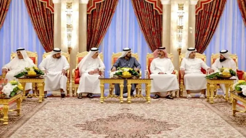 محمد بن راشد يستقبل المعلا في قصر زعبيل ويتبادلان التهاني بشهر رمضان
