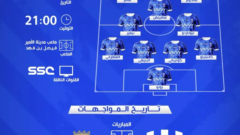 الهلال ضد الرياض | موعد المباراة والقنوات الناقلة .. تشكيل ناري متوقع