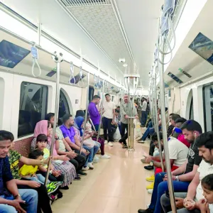 مترو الدوحة.. وسيلة العائلات المفضلة لوجهات الترفيه في العيد