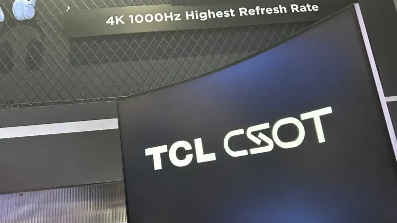 شركة TCL تستعرض شاشتها المجنونة مع معدل تحديث 1000 هرتز ودقة عرض 4K
