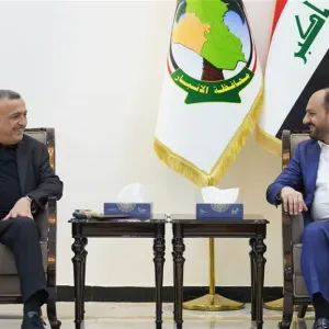 محافظ الأنبار ورئيس حزب الحل يناقشان البرامج الخدمية في المحافظة