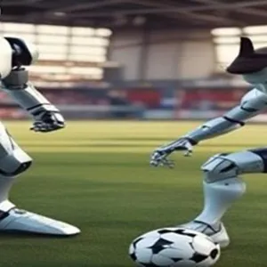 المباراة المنتظرة في كرة القدم بين الروبوت والإنسان