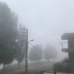 بعد "الشلهوبة"... مطر وضباب يغطّيان مرتفعات شمالي لبنان