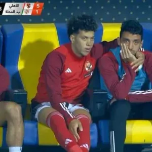 تفاصيل بكاء طاهر محمد طاهر في مباراة الأهلي ضد بلدية المحلة (خاص)