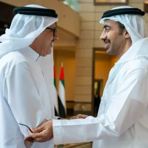 بالصور.. عبدالله بن زايد يبحث مع وزير خارجية البحرين مسارات التعاون على مختلف المستويات