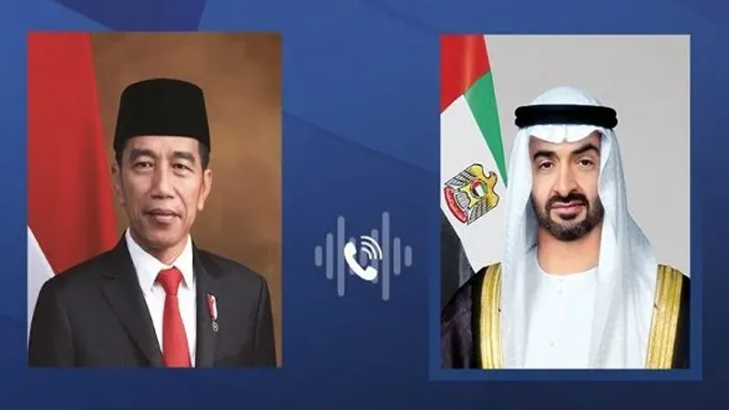 رئيس الدولة ونظيره الإندونيسي يبحثان علاقات البلدين هاتفياً