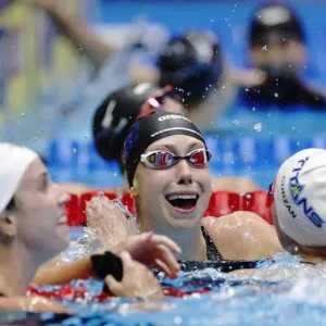 رقم قياسي جديد بالتصفيات الأولمبية الأمريكية للسباحة