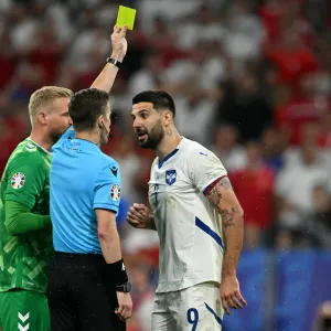 "تمثيل" ميتروفيتش يشعل جدلا في السعودية بعد مباراة صربيا والدنمارك في يورو 2024