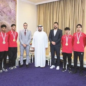 محمد الشرقي يستقبل لاعبي «الفجيرة للفنون القتالية»